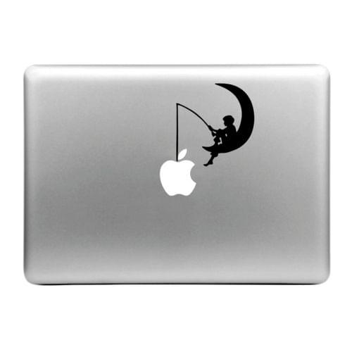 Hat-Prince Fish the Apple Pattern Removable Decorative Skin Sticker for MacBook Air / Pro / Pro with Retina Display, Size: S