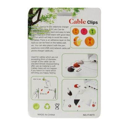 6 x Multipurpose Cable Clips Cable Drop Organizer