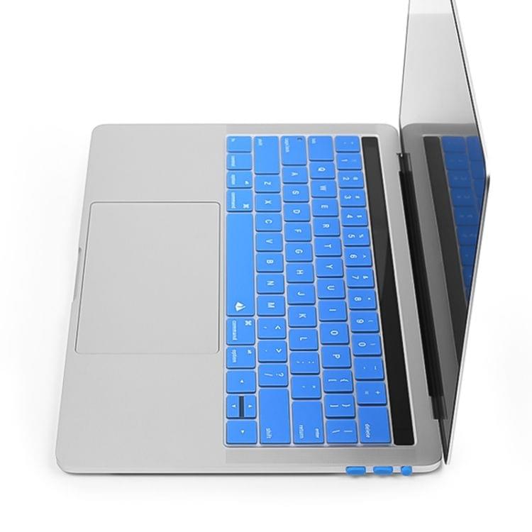 5 in 1 Silicone Anti Dust Plug Protective Cover for MacBook Pro 13.3 inch A1706 (2016 - 2017), MacBook Pro 13.3 inch A1708 (2016 - 2017), MacBook Pro 15.4 inch A1707 (2016 - 2017)(Blue)