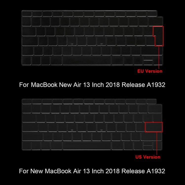 ENKAY TPU Keyboard Protector Cover for MacBook Air 13.3 inch A1932 (2018), EU Version