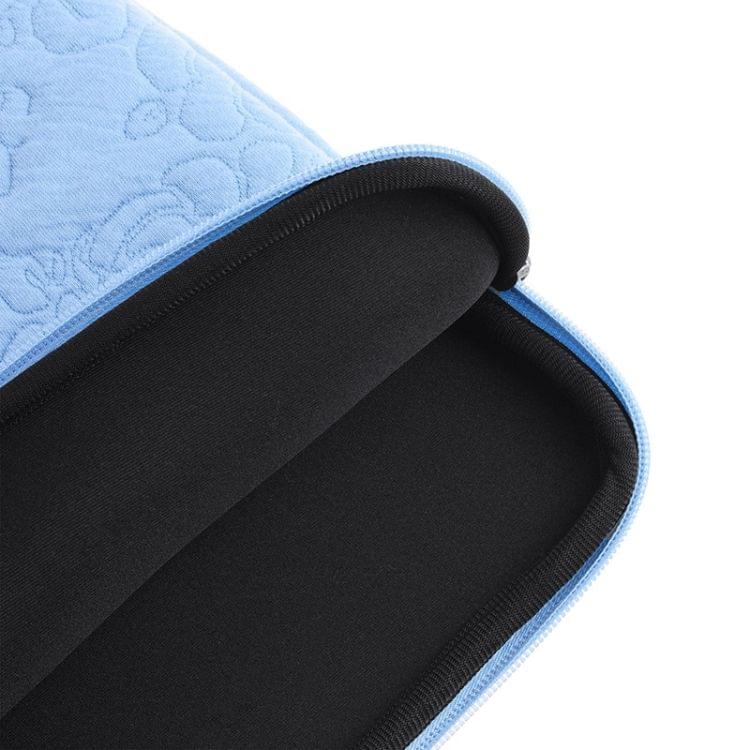 Rose Pattern Neoprene Fashion Sleeve Bag Laptop Bag for MacBook 13.3 inch (Blue)