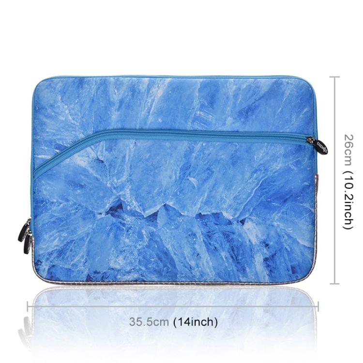 Glacier Marble Pattern Neoprene Fashion Sleeve Bag Laptop Bag for MacBook 13.3 inch