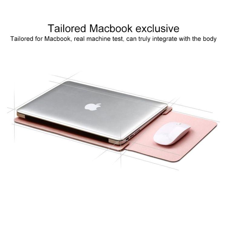 Laptop Microfiber Leather Inner Bag for MacBook Air 11.6 inch (Light Brown)