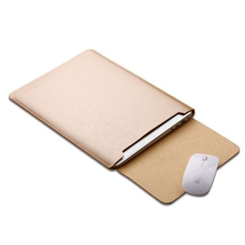 Laptop Microfiber Leather Inner Bag for MacBook Pro 15.4 inch(Gold)
