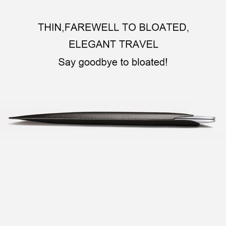 TOTUDESIGN Leather Protection Case for MacBook Air/Pro 13 inch (Black)