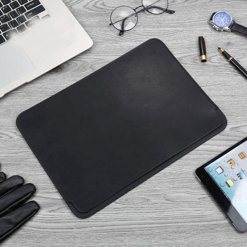 TOTUDESIGN Leather Protection Case for MacBook Air/Pro 13 inch (Black)