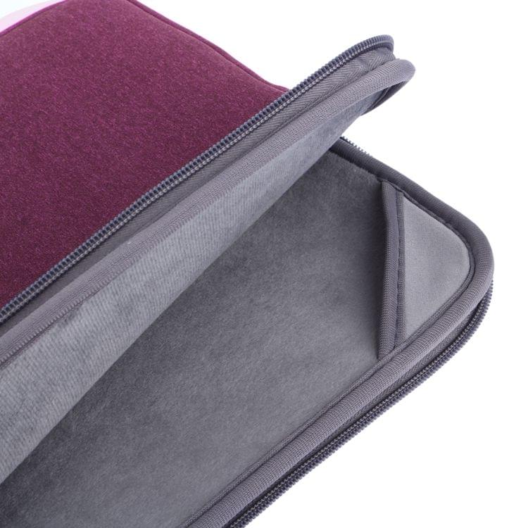 For Macbook Pro 13.3 inch Laptop Bag Soft Portable Package Pouch (Purple)