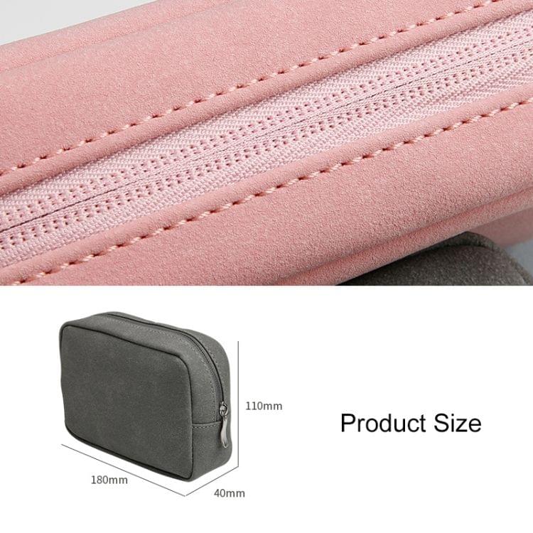 HQ06 Macbook Laptop PU Leather Anti-fall Shockproof Digital Storage Bag(Sapphire Blue)