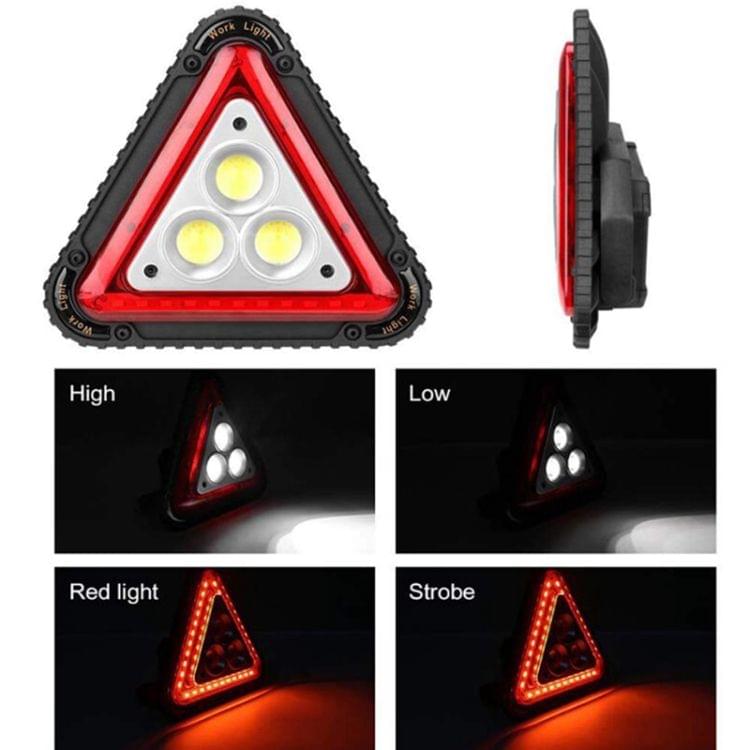 W842 COB + Red LED Multi-function Outdoor Foldable USB Charging Warning Safety Light LED Working Lamp