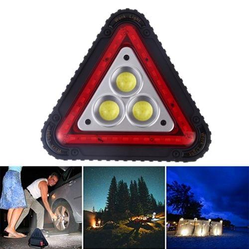 W842 COB + Red LED Multi-function Outdoor Foldable USB Charging Warning Safety Light LED Working Lamp