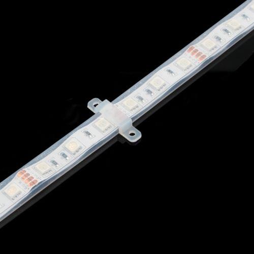 100 PCS 12mm Width Silicone Clip for Fixing Casing SMD 5050 / SMD 3528 LED Strip