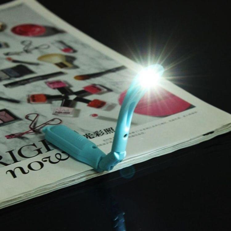 Portable Energy-saving LED Night Light Reading Lamp Book Light with Clip, Random Color Delivery