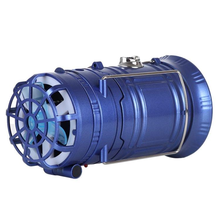 1W SL-5806F Multi-function Solar Hiking Tent Lamp Camping Lantern Light with Fan