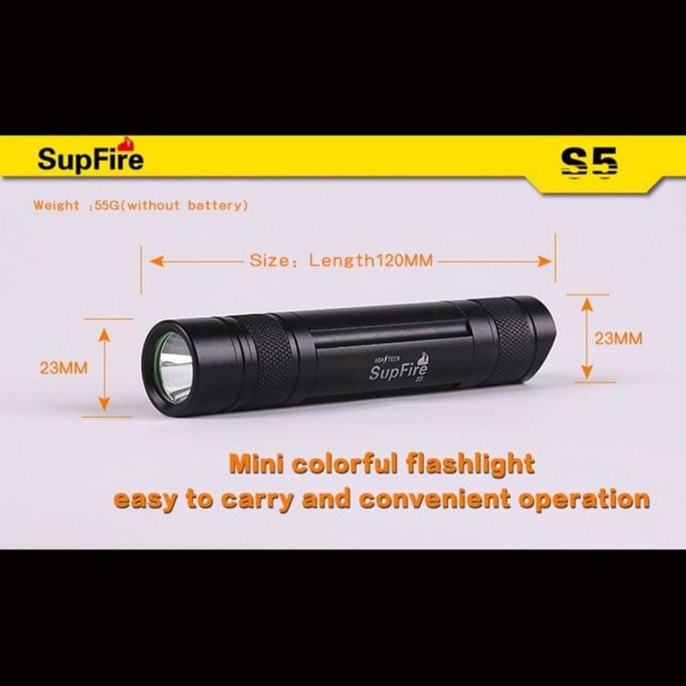 SupFire S5 CREE XPE 3W IP67 Waterproof Strong LED Flashlight