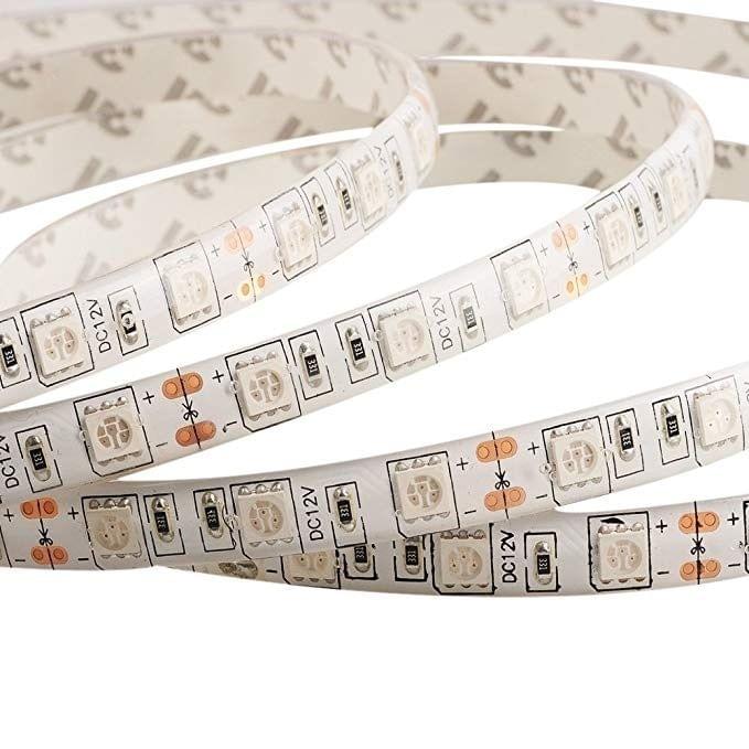 YWXLight US Plug LED Strip Lamp 300 LED 5M SMD 5050 2A Power Adapter (Blue)