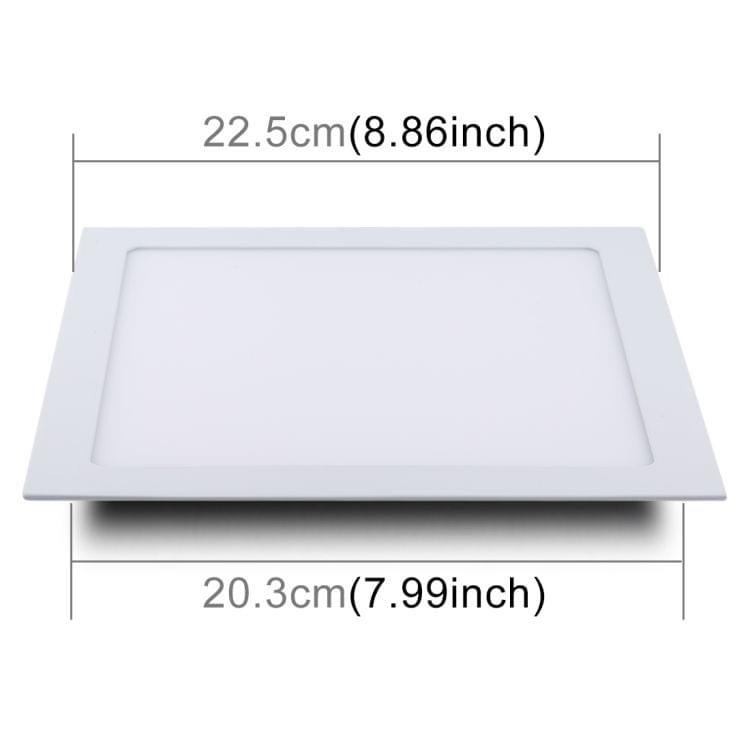 18W White Light 22.5cm Square Panel Light Lamp with LED Driver