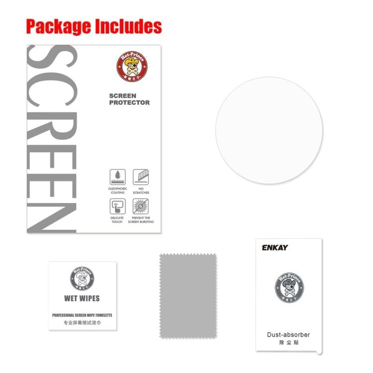 ENKAY Hat-Prince 0.2mm 9H 2.15D Curved Edge Tempered Glass Film for Garmin Instinct Intelligent Sports Watch