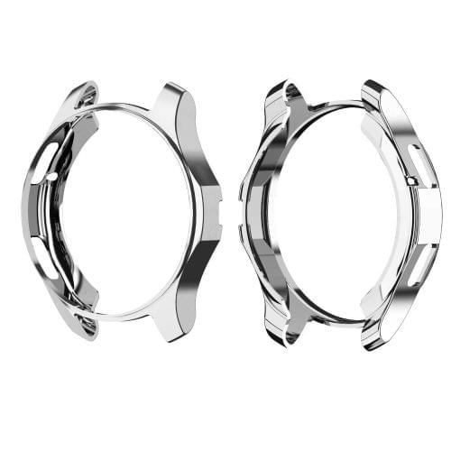 TPU Plated Shockproof Case for Samsung Gear S3 Frontier Smartwatch 42mm(Silver)