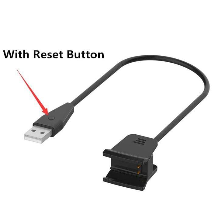 FITBIT Alta Hr Universal USB Cable with Reset Button, Length: 55cm(Black)