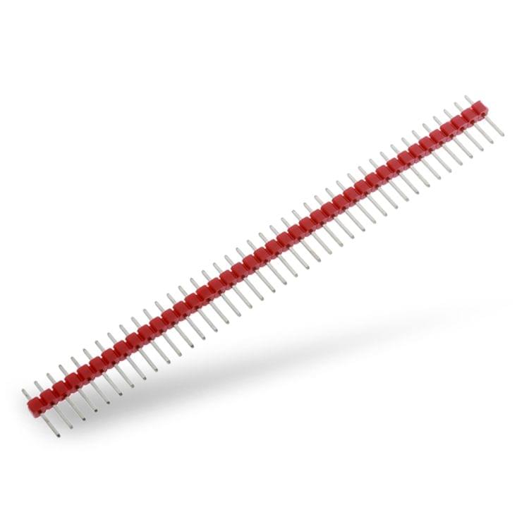 5 PCS 40-pin 2.54mm Breakaway Straight Male PCB Header(Red)