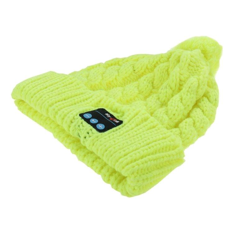 My-Call Bluetooth Headset Beanie Knitted Warm Winter Hat for iPhone 6 & 6s / iPhone 5 & 5S / iPhone 4 & 4S and Other Bluetooth Devices(Green)