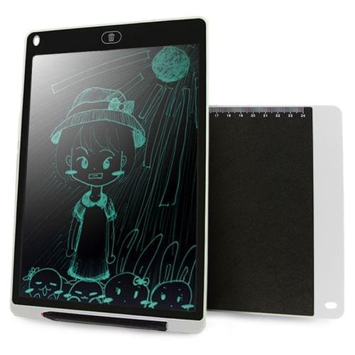CHUYI Portable 12 inch LCD Writing Tablet Drawing Graffiti Electronic Handwriting Pad Message Graphics Board Draft Paper with Writing Pen, CE / FCC / RoHS Certificated(White)