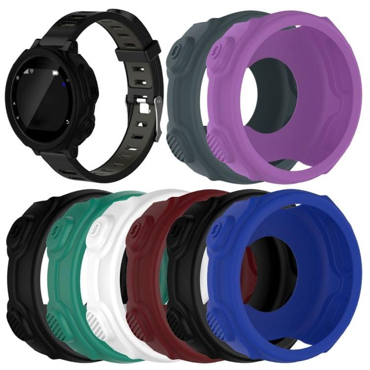 Solid Color Silicone Watch Protective Case for Garmin F235 / F750(Grey)