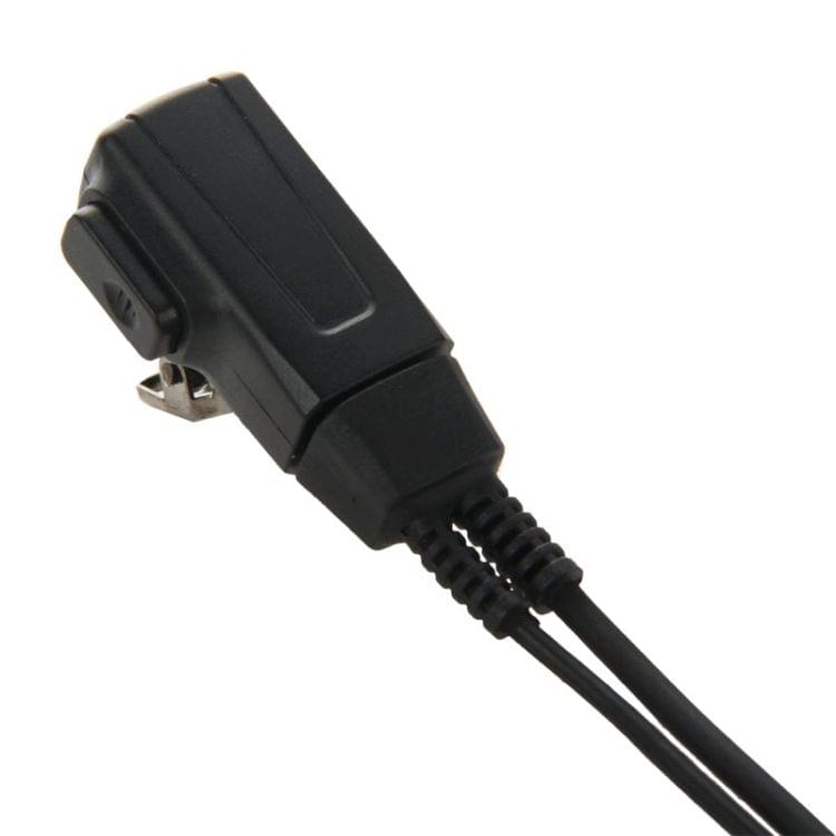 Handheld Transceiver Earpiece Headset for Walkie Talkies, 3.5mm + 2.5mm Plug(Black)