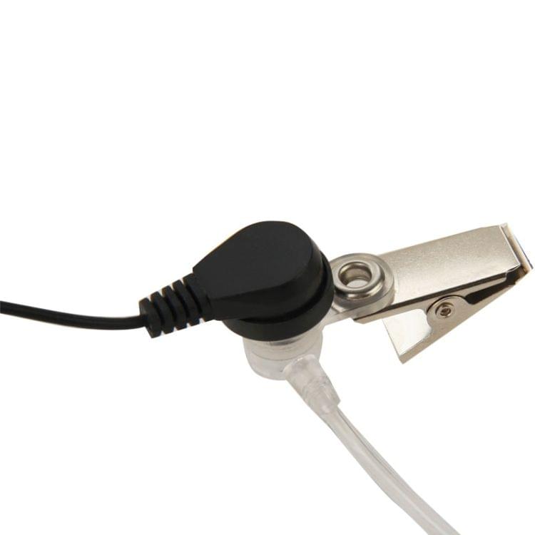 Handheld Transceiver Earpiece Headset for Walkie Talkies, 3.5mm + 2.5mm Plug(Black)