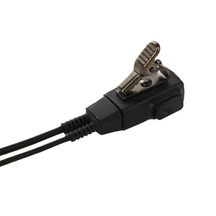 Handheld Transceiver Earpiece Headset for Walkie Talkies, 3.5mm + 2.5mm Plug(Black)
