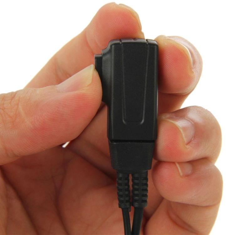 Handheld Transceiver Earpiece Headset for Walkie Talkies, 3.5mm + 2.5mm Plug(Black)