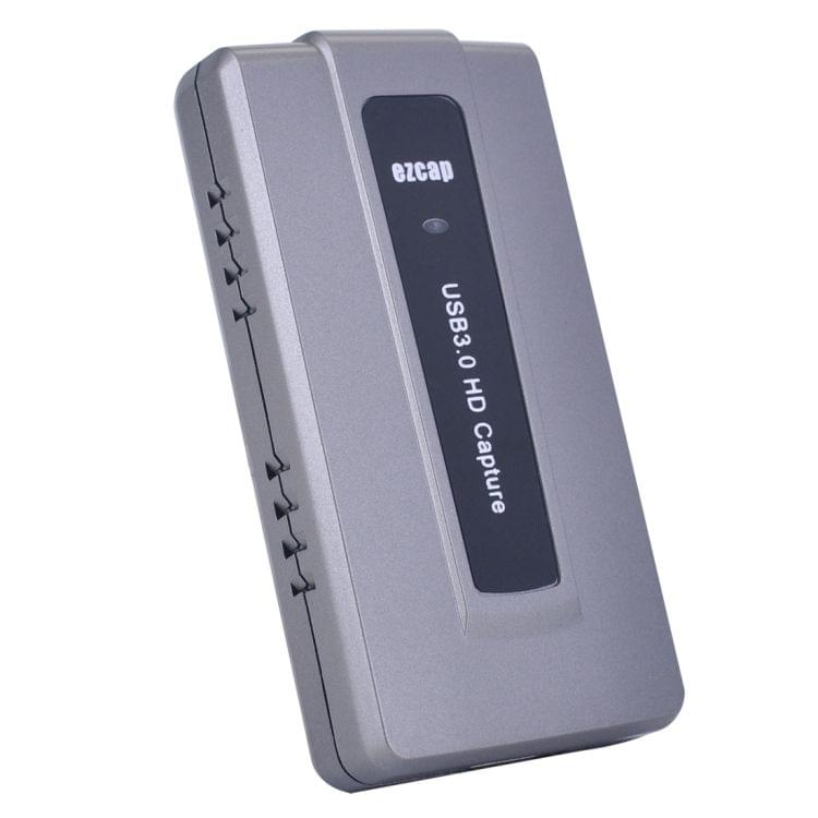 EZCAP287 USB 3.0 HDMI 1080P Video Capture Device Stream Box, No Need Install Driver(Grey)