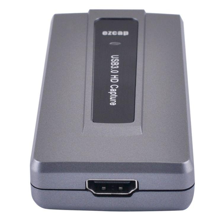 EZCAP287 USB 3.0 HDMI 1080P Video Capture Device Stream Box, No Need Install Driver(Grey)