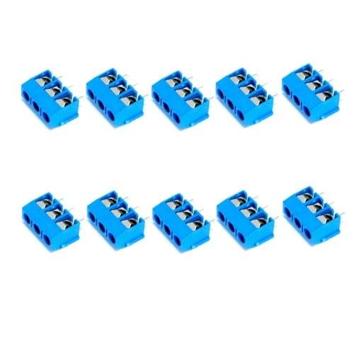 10 PCS 3 Pin 5.0mm Terminal Blocks Connector for DIY