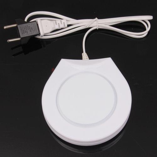 Electronic Coffee Cup Warmer Plate Beverage Heater Warm-keeper (US Plug)(White)