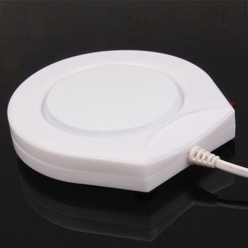 Electronic Coffee Cup Warmer Plate Beverage Heater Warm-keeper (US Plug)(White)