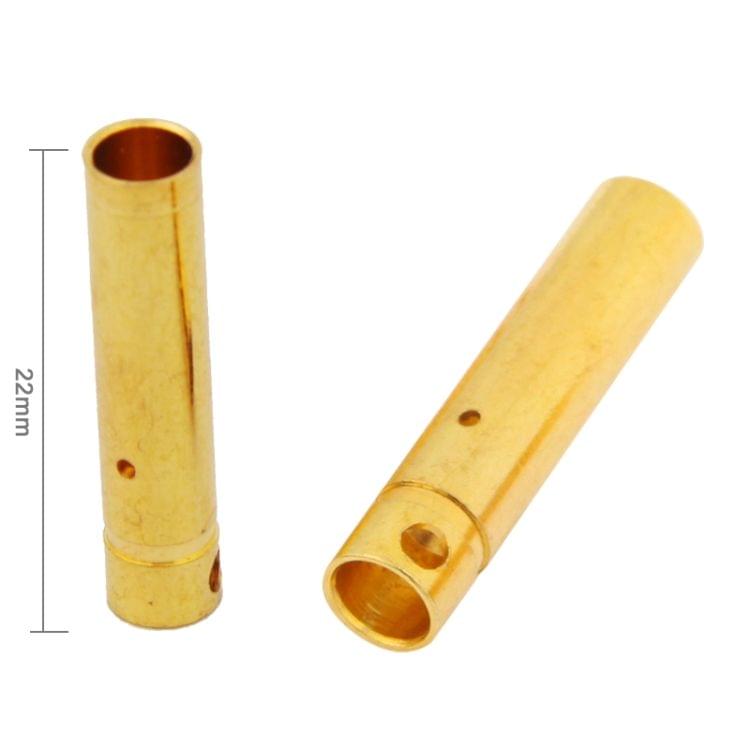 4.0mm Gold Plated Banana / Bullet Connectors with Heat Shrink Tubing (20-Pair)