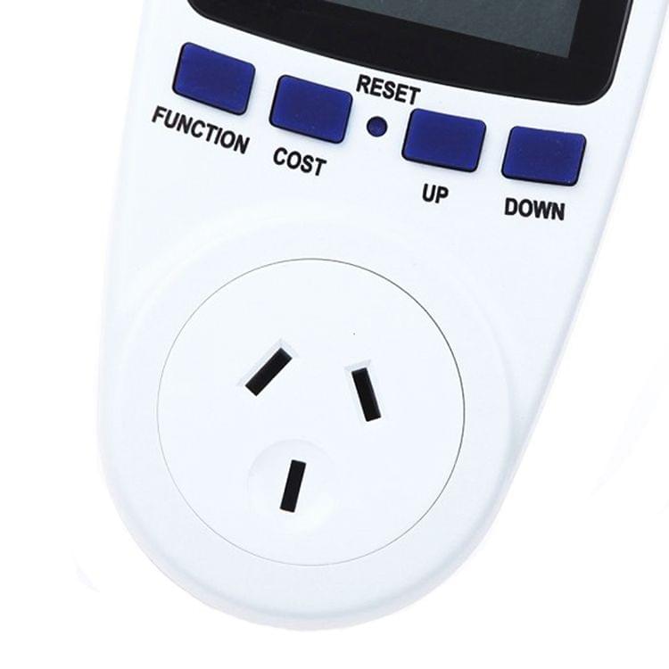 AC 240V 50Hz Max 10A LCD Display Power Meter Energy Watt Amps Volt Electricity Usage Monitor Analyzer, AU Plug