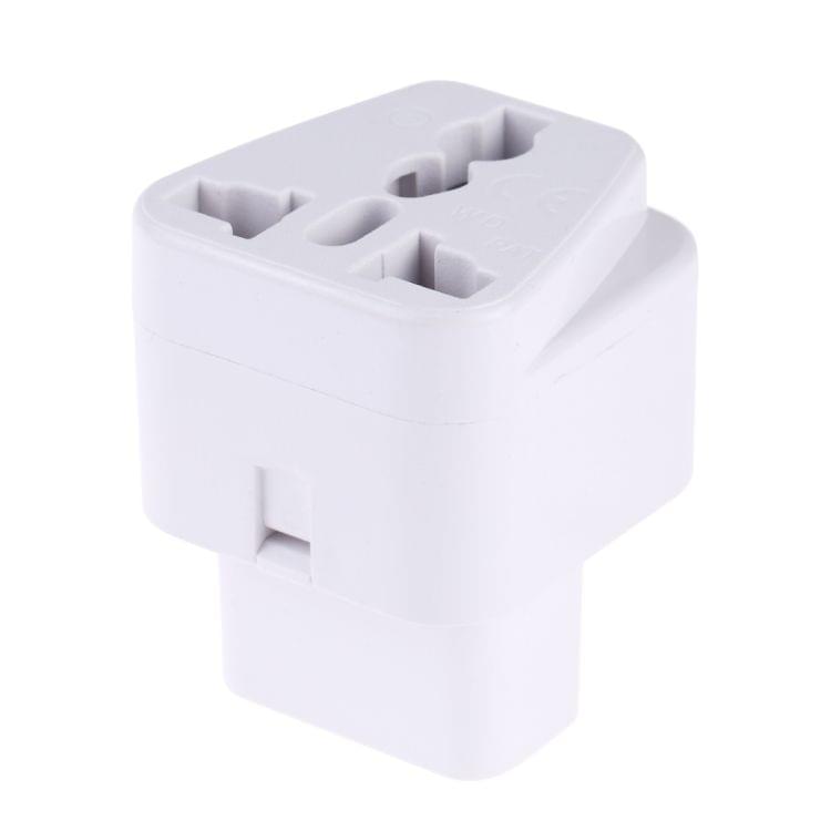 Portable Universal Socket to C14 Male Plug UPS PDU APC Computer Server Power Adapter Travel Charger (White)