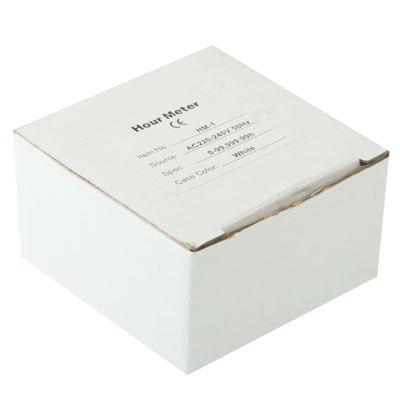 HM-1 AC Hour Meter, Time Setting Range: 0-99,999.99 Hours(White)