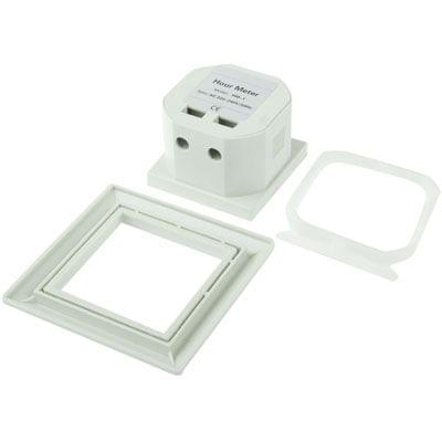 HM-1 AC Hour Meter, Time Setting Range: 0-99,999.99 Hours(White)