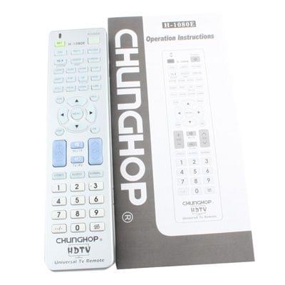 Chunghop Universal TV Remote Control with Specific HDTV Navigation Feature (H-1080E)(Silver)