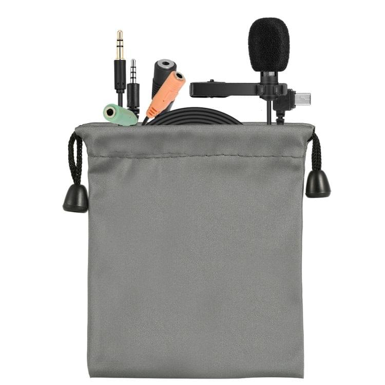 Yanmai R955 Clip-on Lapel Mic Lavalier Omni-directional Double Condenser Microphone