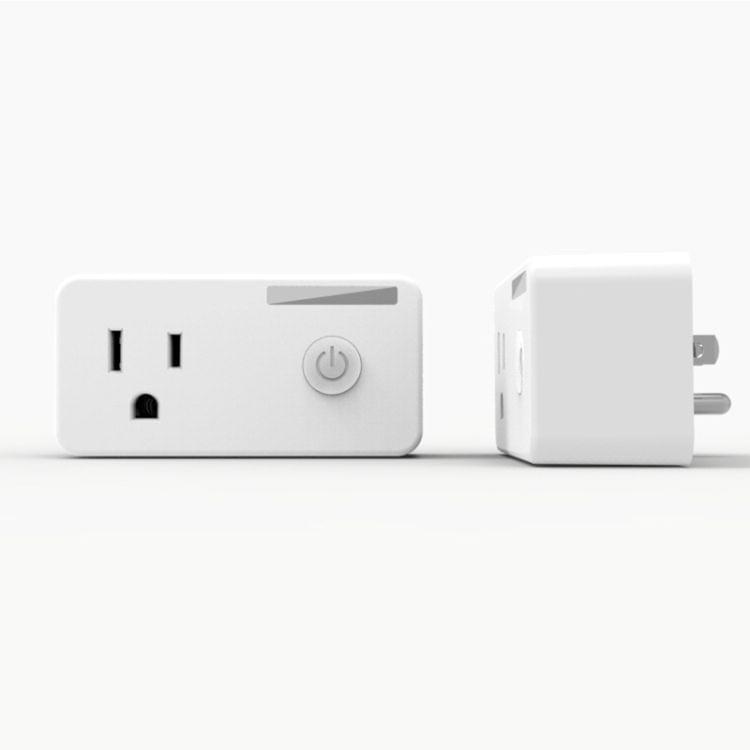 10A WiFi 2.4GHz APP Remote Control Timing Smart Socket Works with Alexa & Google Home, AC 110-250V, US Plug