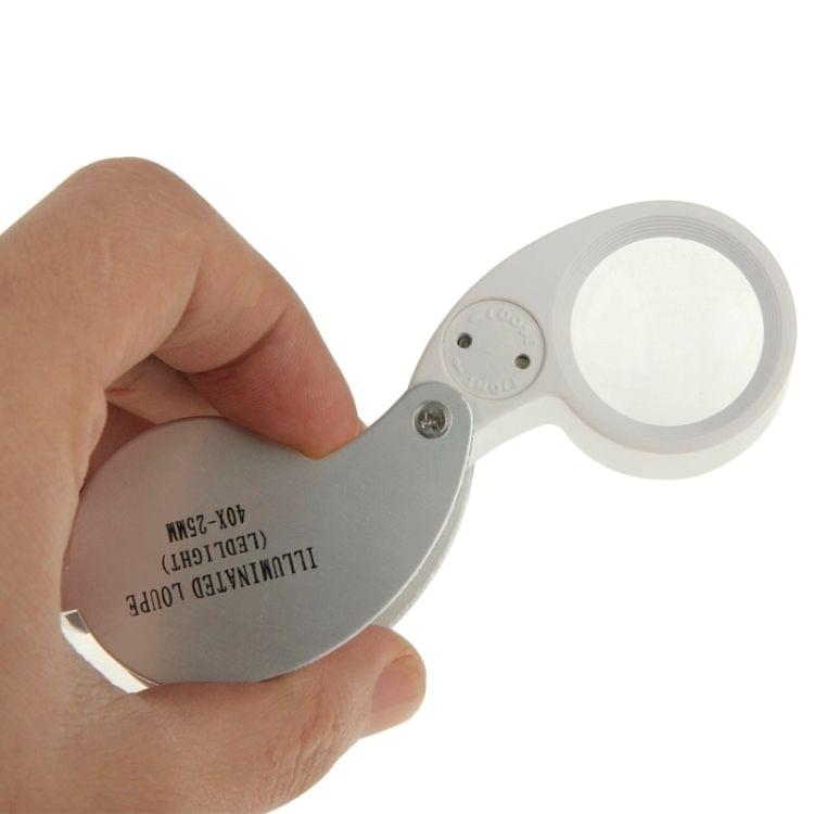40X-25MM LED Illuminated Loupe / Jewelry Magnifier