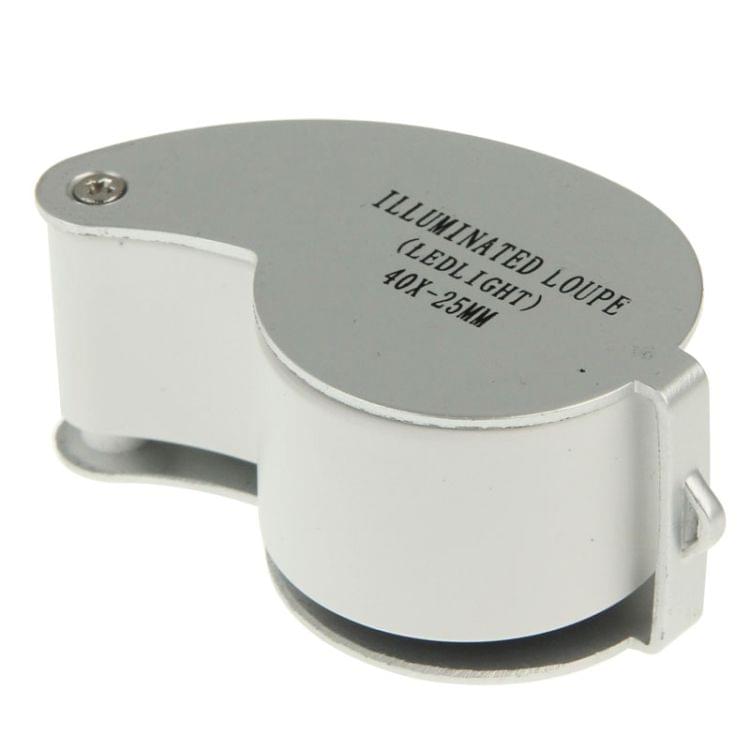 40X-25MM LED Illuminated Loupe / Jewelry Magnifier