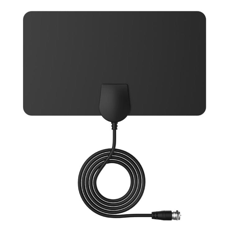 AN-1001 5dBi/25dBi Indoor HDTV Antenna with Dual-side Sticker, VHF170-230/UHF470-862MHz(Black)