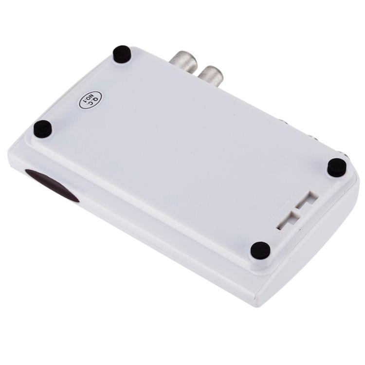 ISDB-T 1080P Digital Satellite Receiver DVB Digital Video TV Tuner Receiver Sets Top Box+5dBi Antenna with Remote Control (White)