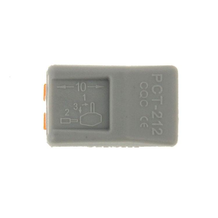 10 PCS Universal Compact 2 Pin Push Clamp Solderless Wire Connector