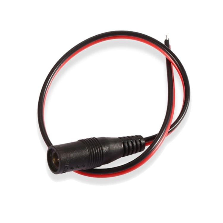 LDTR - PJ0007 DC 12V Power Connector for Video 5.5 x 2.1mm Female + Male - Black